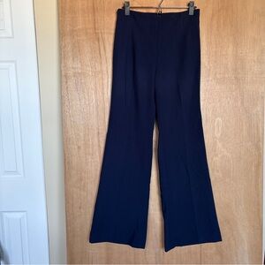 NWT Talbots Navy Wide Leg Suit Pants Sz 4 Neutral Corporate Capsule Wardrobe